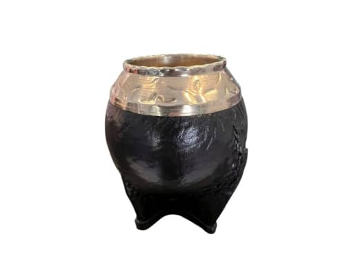 Mate torpedo virola de alpaca cincelada