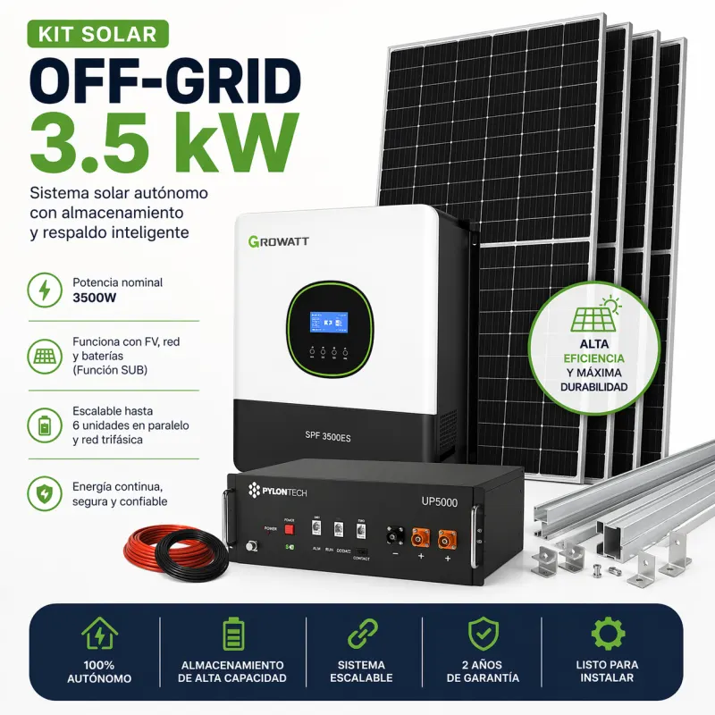 Kit Solar Off-Grid 3.5 kW