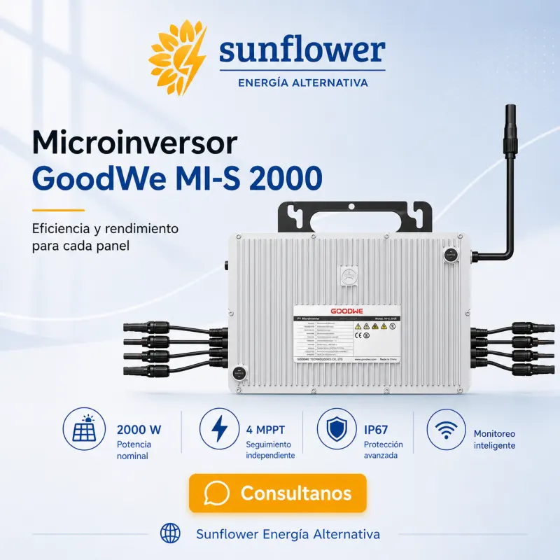 Kit Solar On Grid 2,5 kW — 4 Paneles Trina + Microinversor
