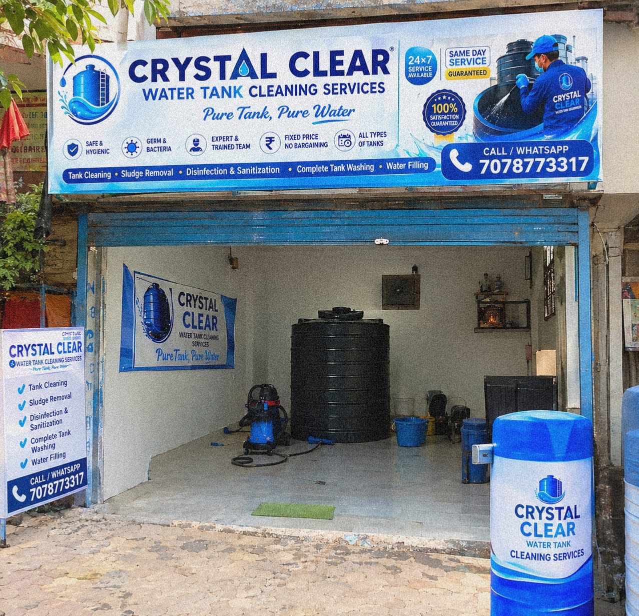 Crystal Clear Water Tank Cleaning Services