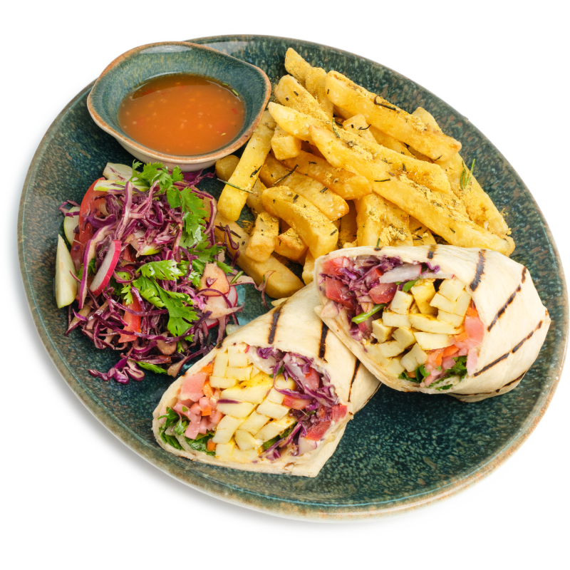 Spicy Chicken Shawarma Wrap