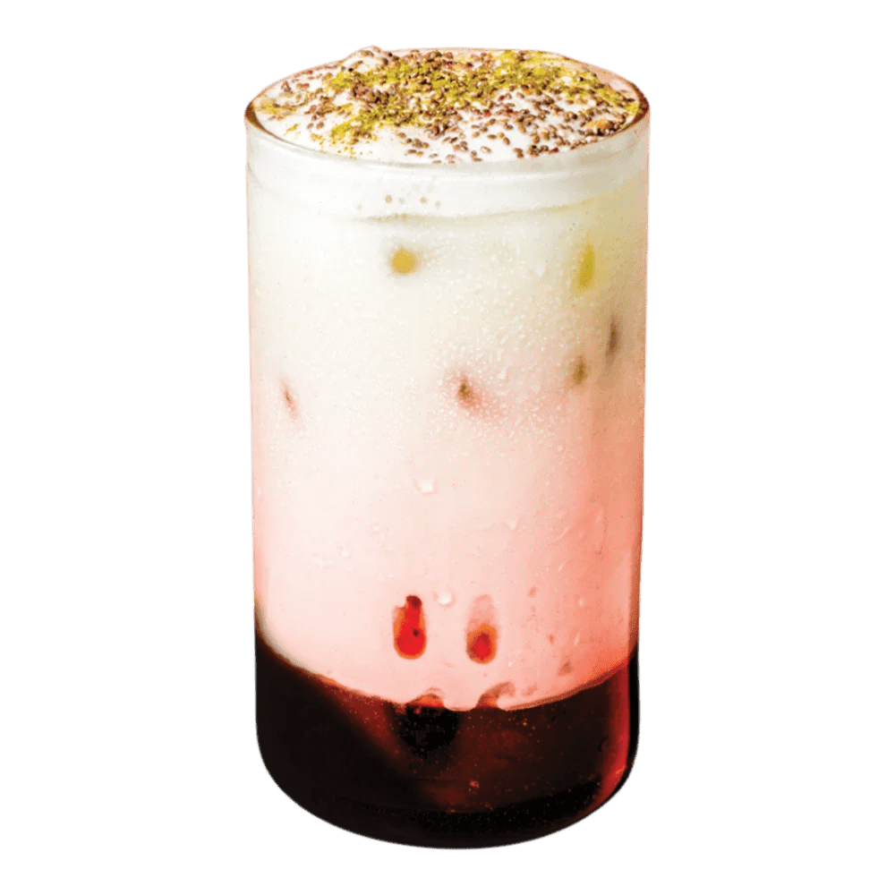 Iced Strawberry Matcha Milkshake