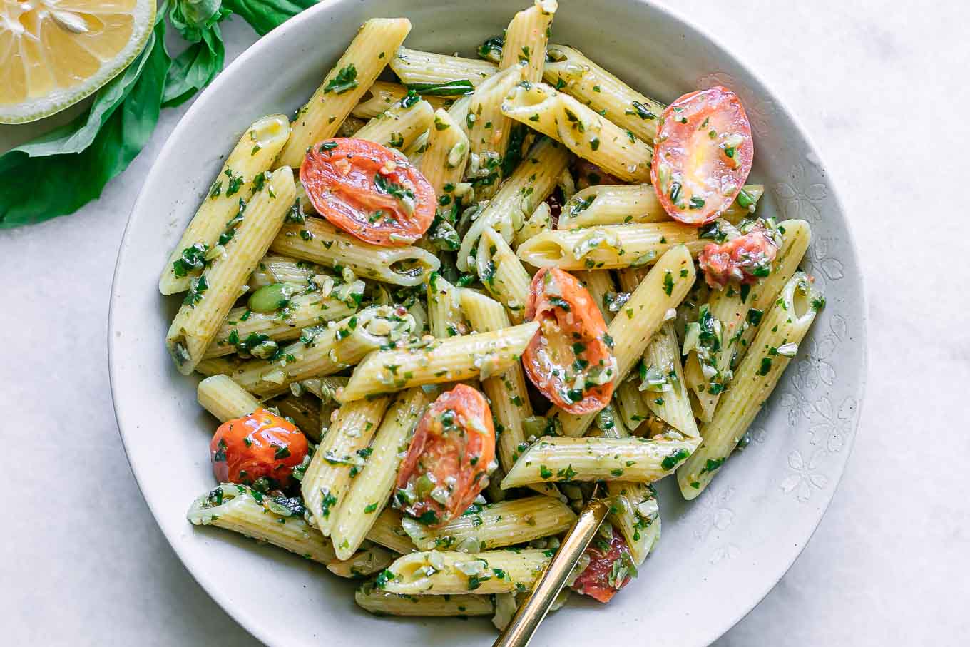 Penne Pesto (Vegan)