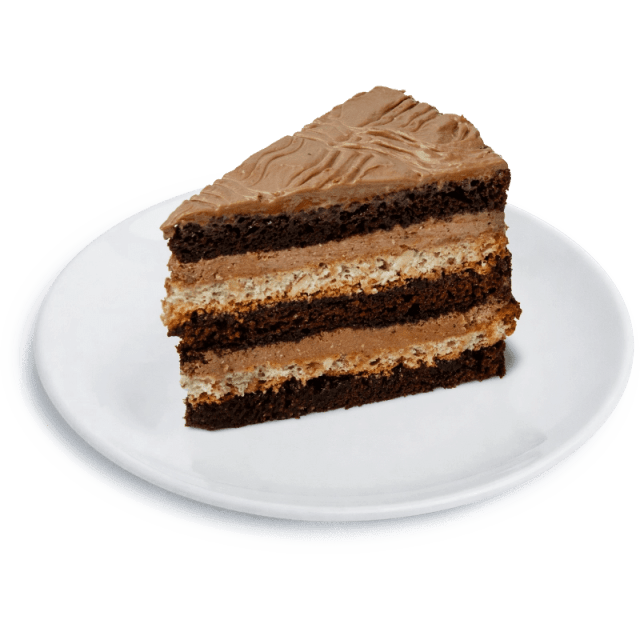 Hazelnut Cake Slice