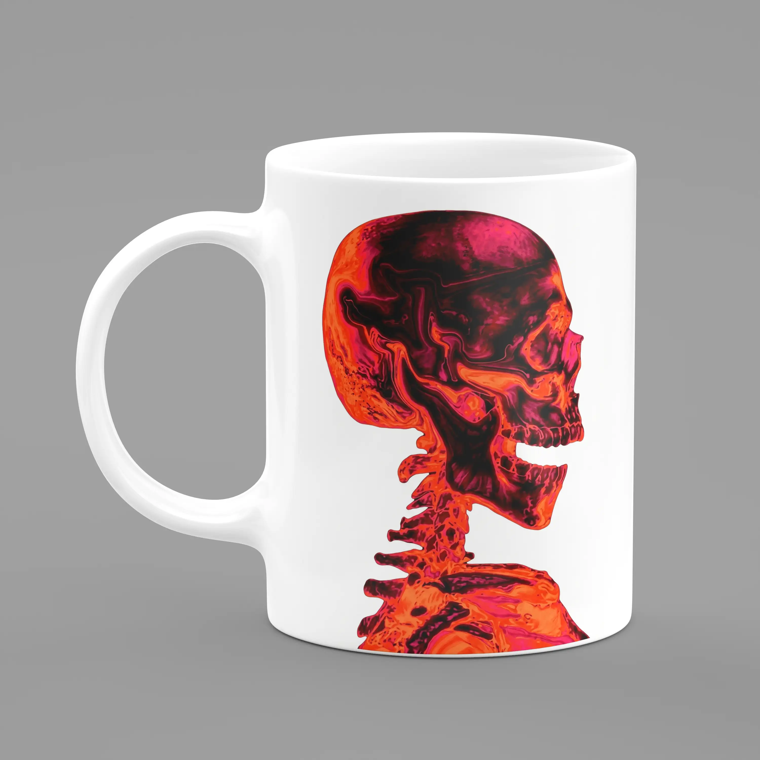 Deez Prints SKULL — mugs