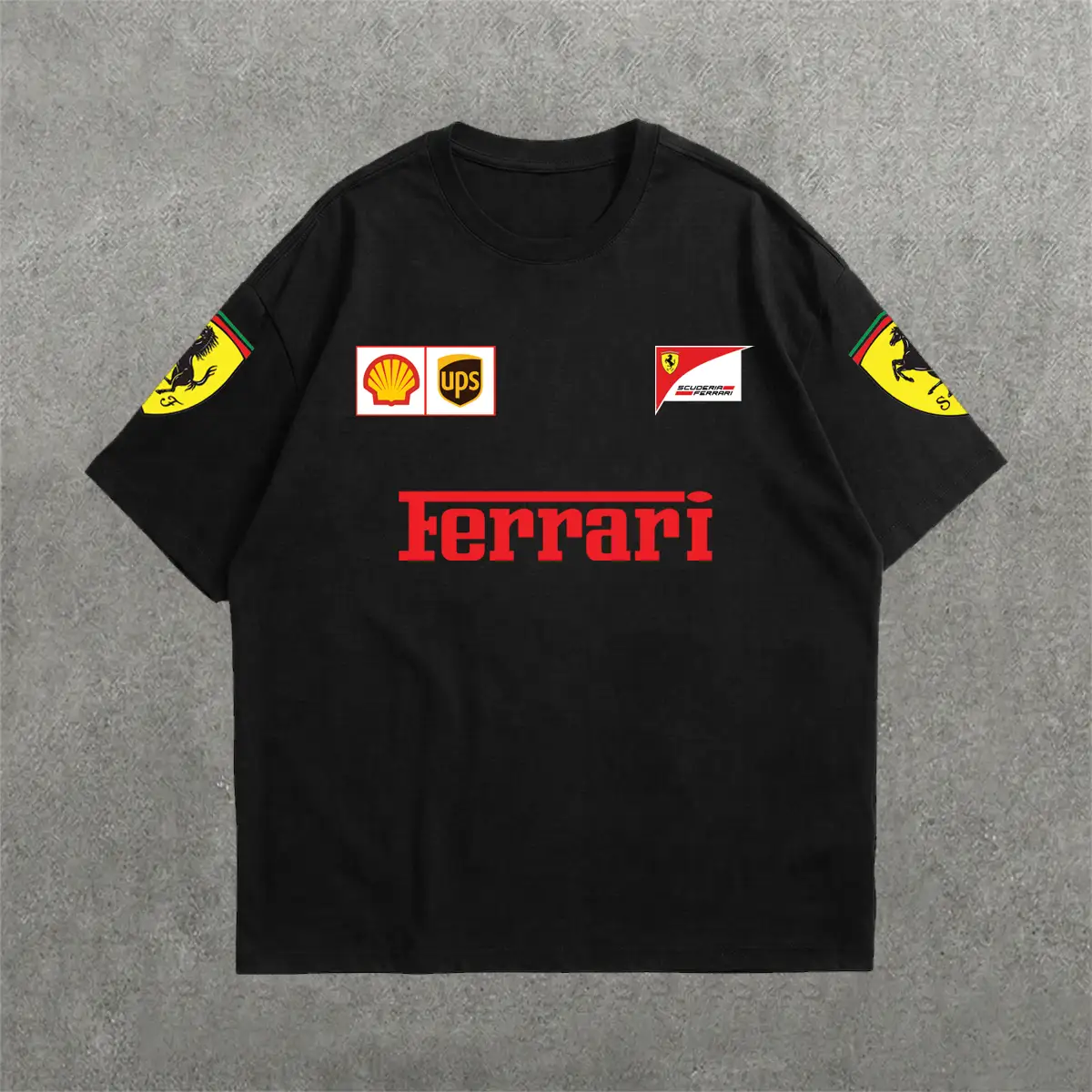 Deez Prints FERRARI DRP SHLDR — drop shoulder
