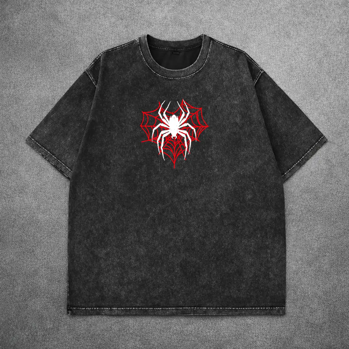 Deez Prints SPIDERVERSE MULTIVERSE ACID WASH detail view — acid wash