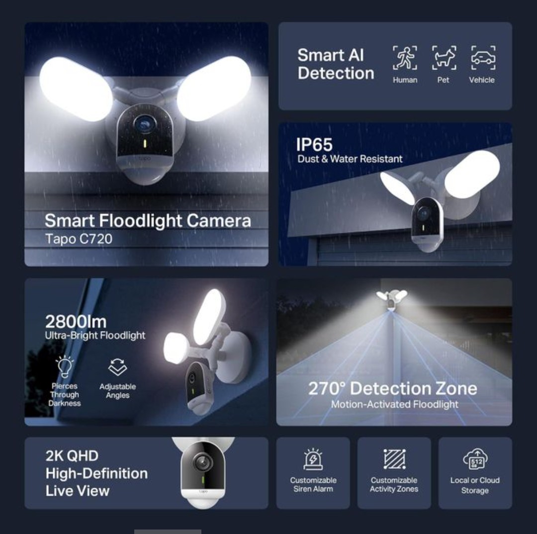 Product Spotlight: The TP-Link Tapo C720 Is a Floodlight, a Camera, and an Alarm — In One Unit