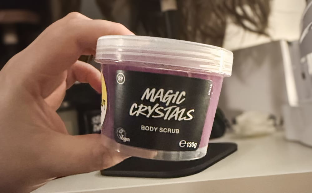 Lush Magic Crystals Shower Scrub, a previous Friends of Lush free gift that came with my own order