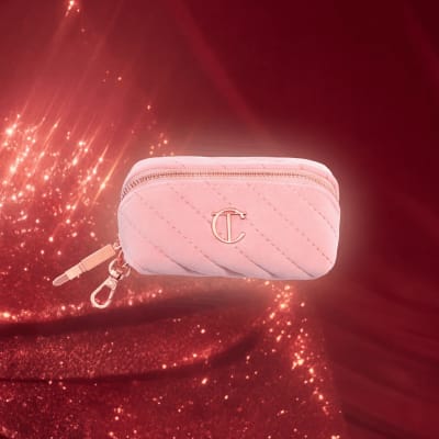 Charlotte Tilbury Pillow Talk Velvet Organiser makeup bag from the 2026 advent calendar