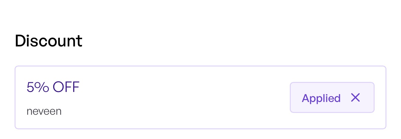 SkinSeoul checkout showing the NEVEEN discount code applied and 5% taken off