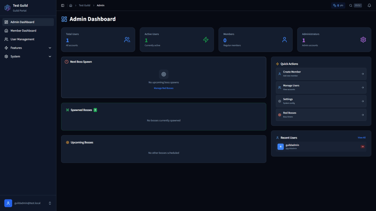 Raidium Admin Dashboard