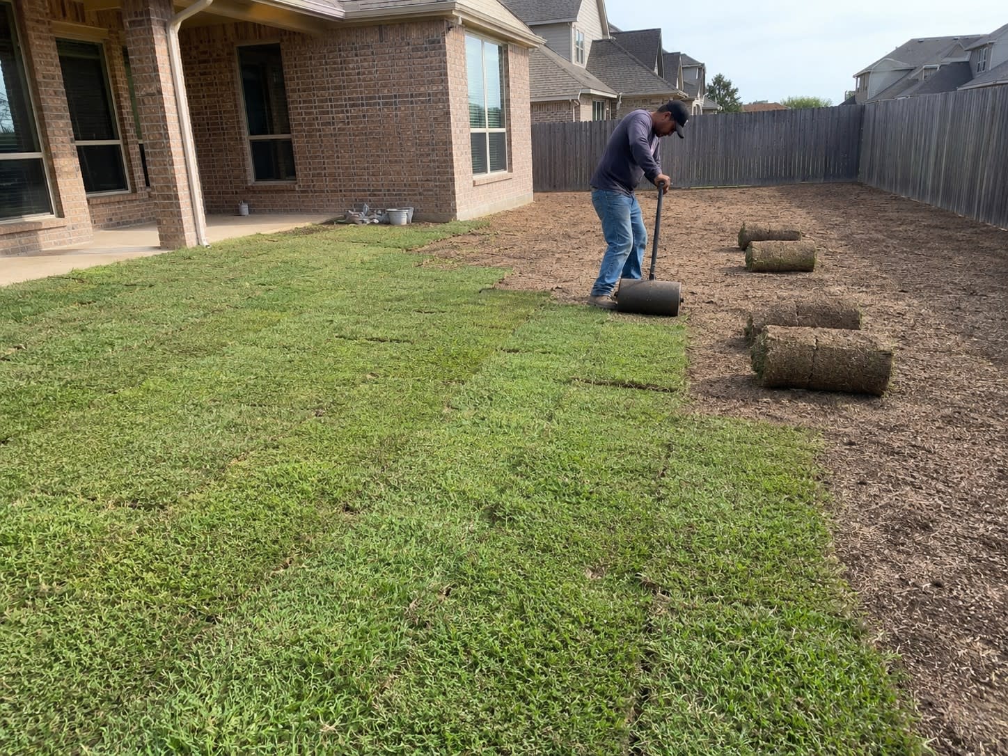 Landscaping work