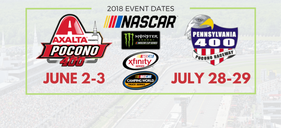 NASCAR Announces 2018 Race Dates - Pocono Raceway - The Tricky