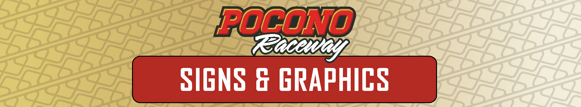 Pocono Raceway Poster Welcome to Pocono Raceway Signs & Graphics - Pocono Raceway - The ...