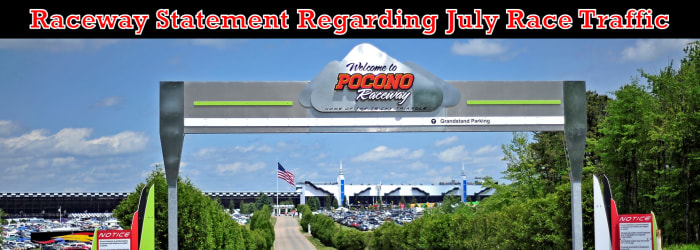 Raceway Statement Regarding July Traffic - Pocono Raceway - The Tricky ...