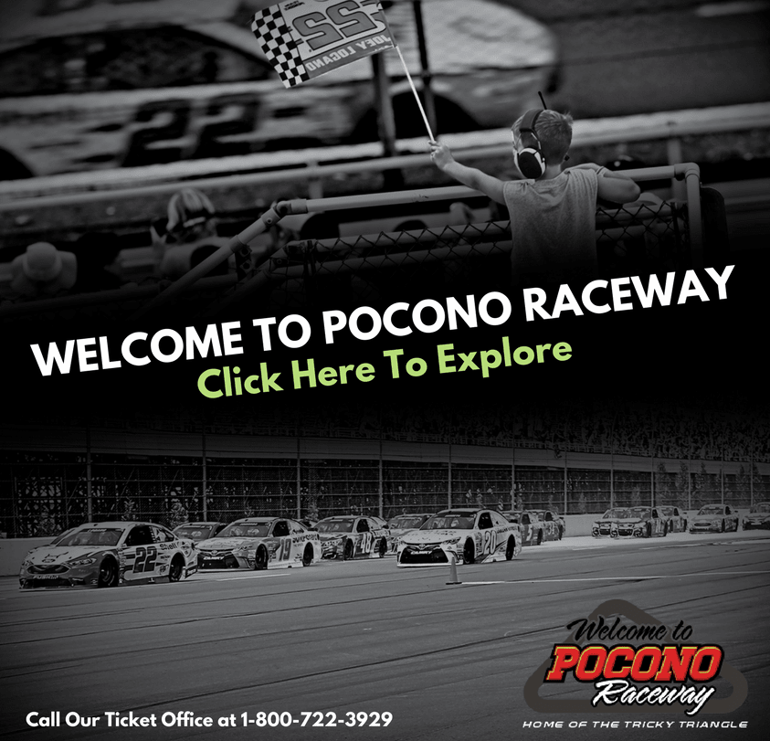 Pocono Raceway Poster Welcome To Pocono Raceway - Pocono Raceway - The Tricky Triangle