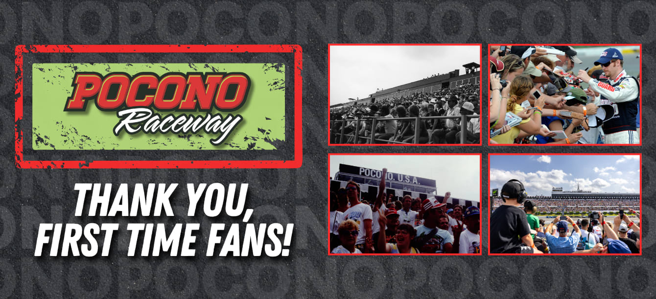 Pocono Raceway Poster Rookie Memories: Pocono Raceway Through the Eyes of First-Time Fans ...