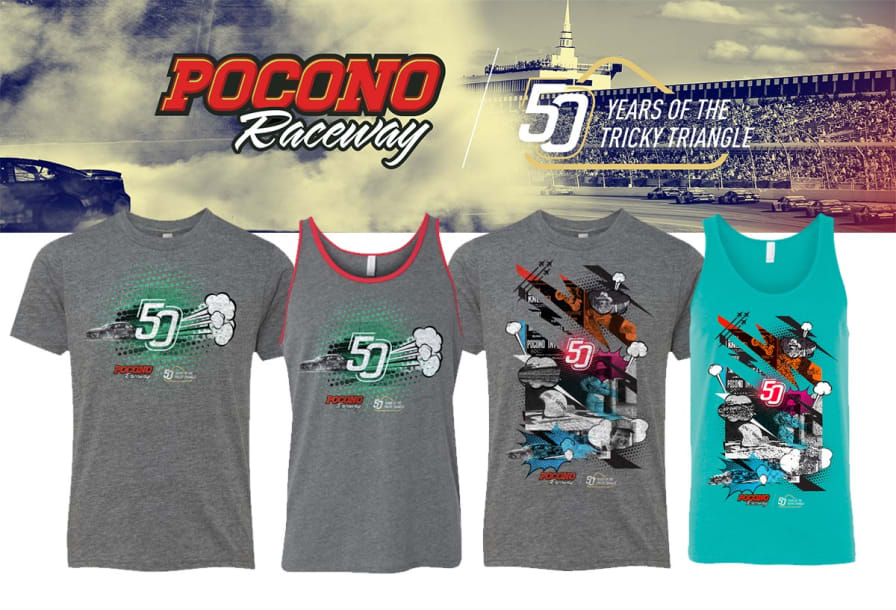 EXCLUSIVE 50 YEARS OF THE TRICKY TRIANGLE MERCHANDISE - Pocono