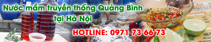 Nước mắm cá cơm truyền thống Quảng Bình tại Hà Nội