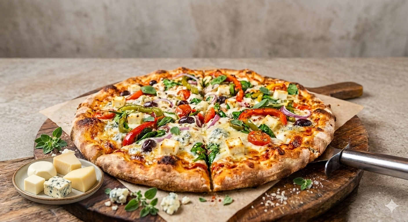 4 Cheese Paneer Extravaganza With Masala Coke