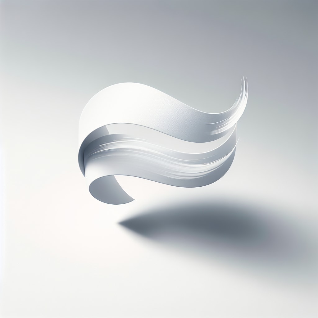 Abstract white brushstroke illustrating painted-sign options for Sacramento-area businesses.