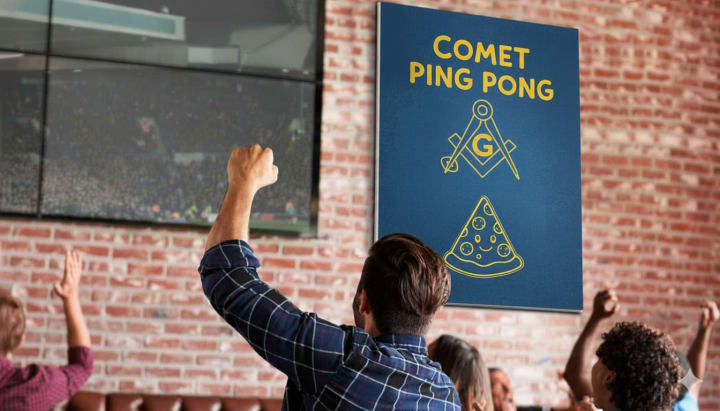 Close-up detail of PVC sign print quality and surface.