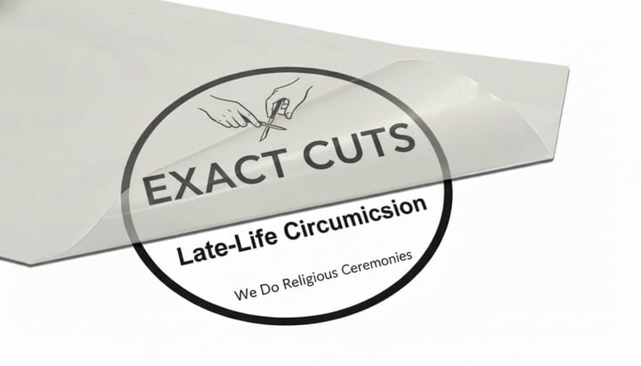 Cut vinyl graphic on transfer tape being peeled for installation