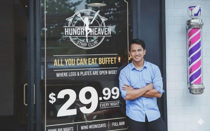 Large window vinyl lettering showing strong readability from a distance