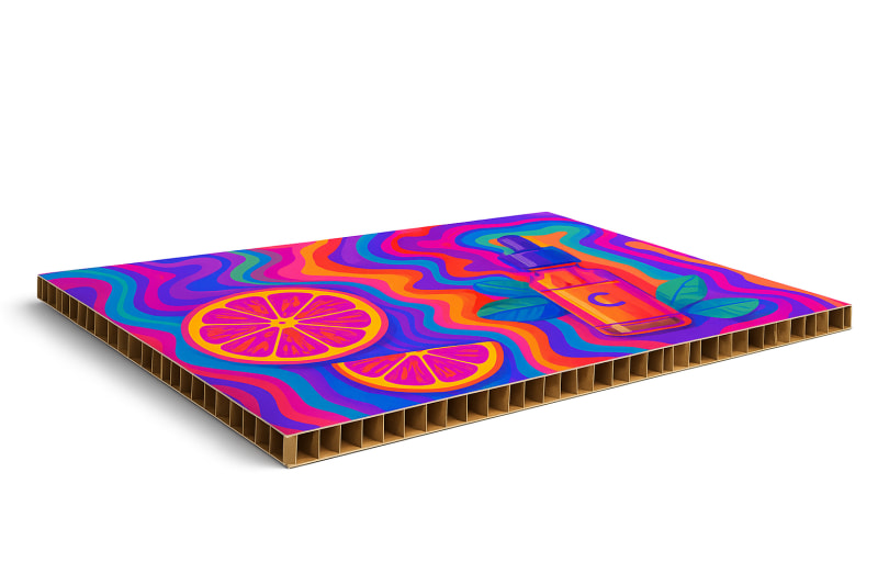 Falconboard sign example showing retail display application