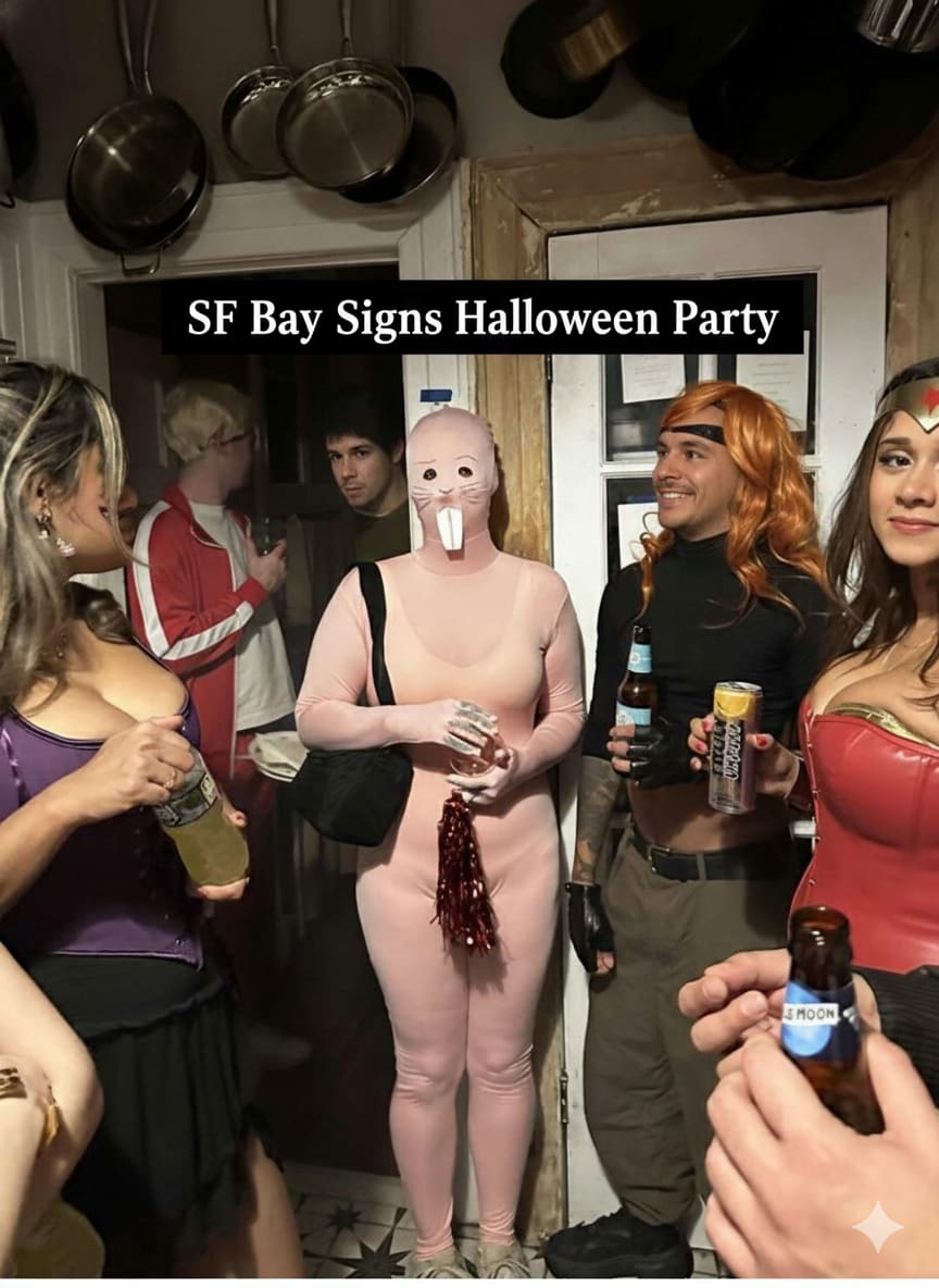 SF Bay Signs custom vehicle magnet showcase on work vehicle