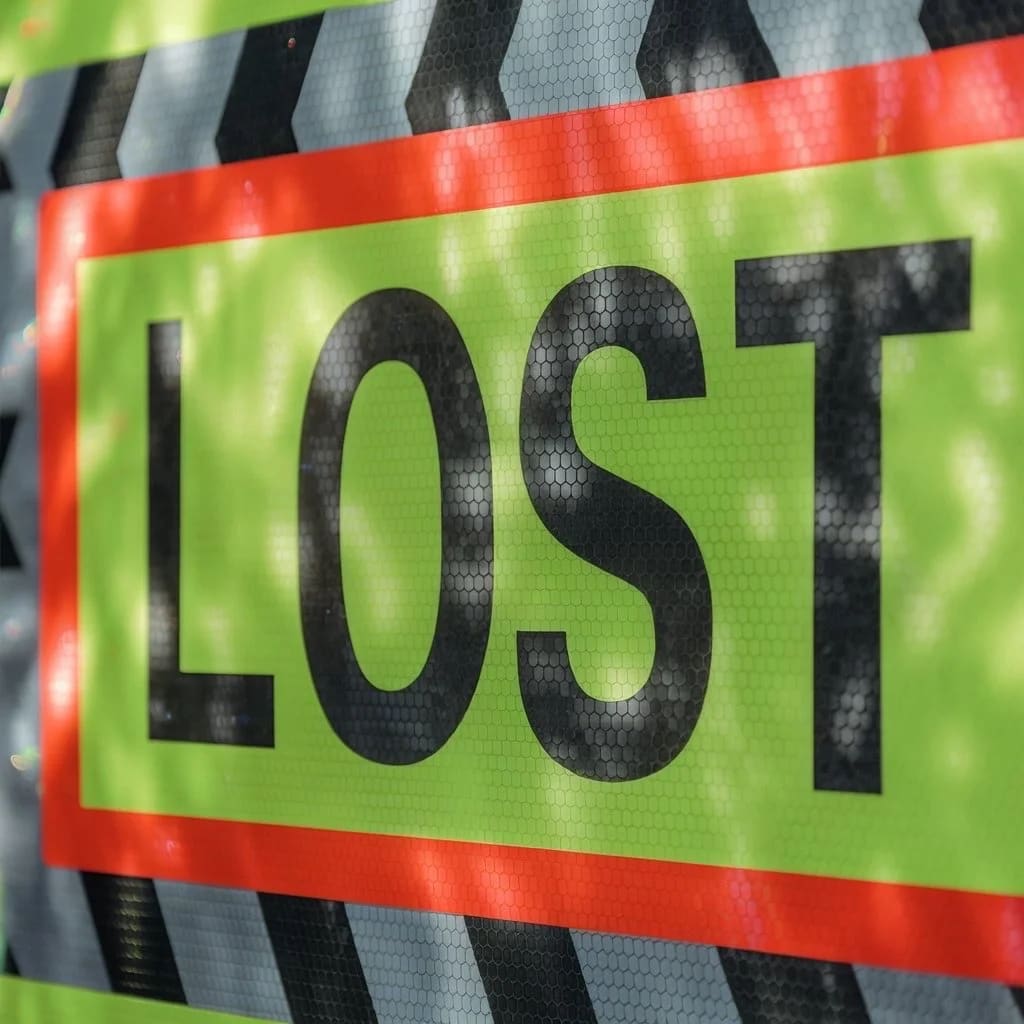 Reflective signage visible at night in the Bay Area demonstrating enhanced visibility