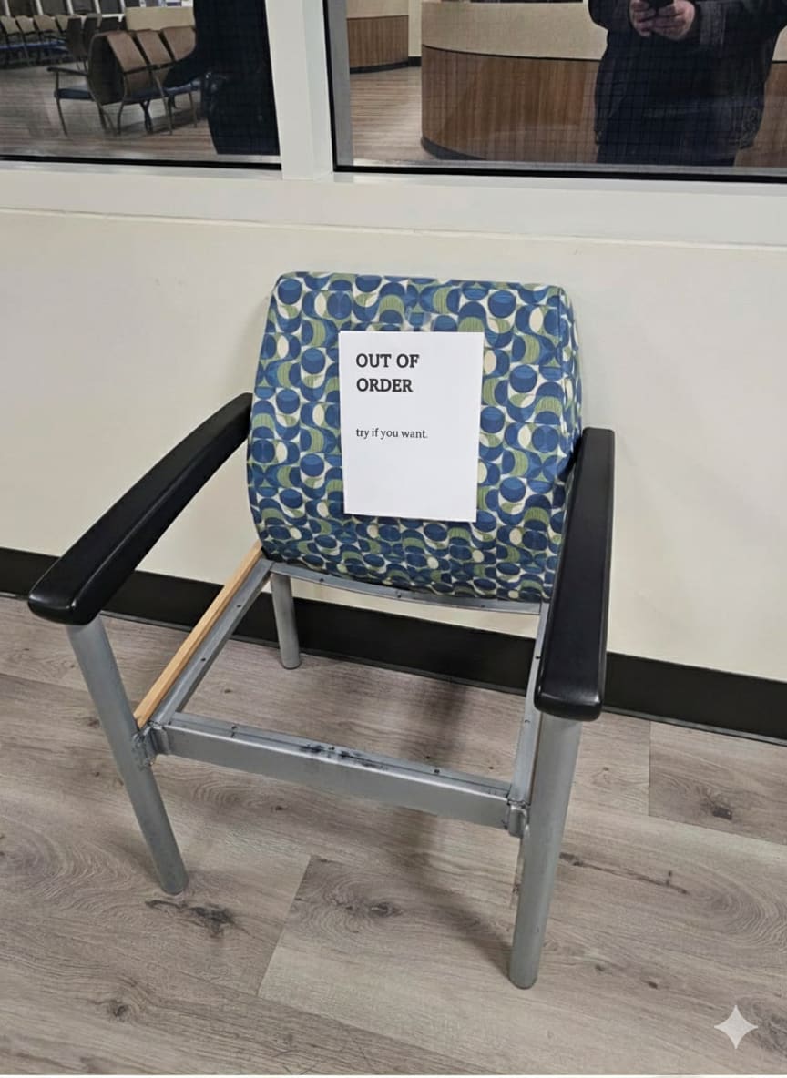 Professional Out of Order acrylic sign with clean design and proper mounting hardware