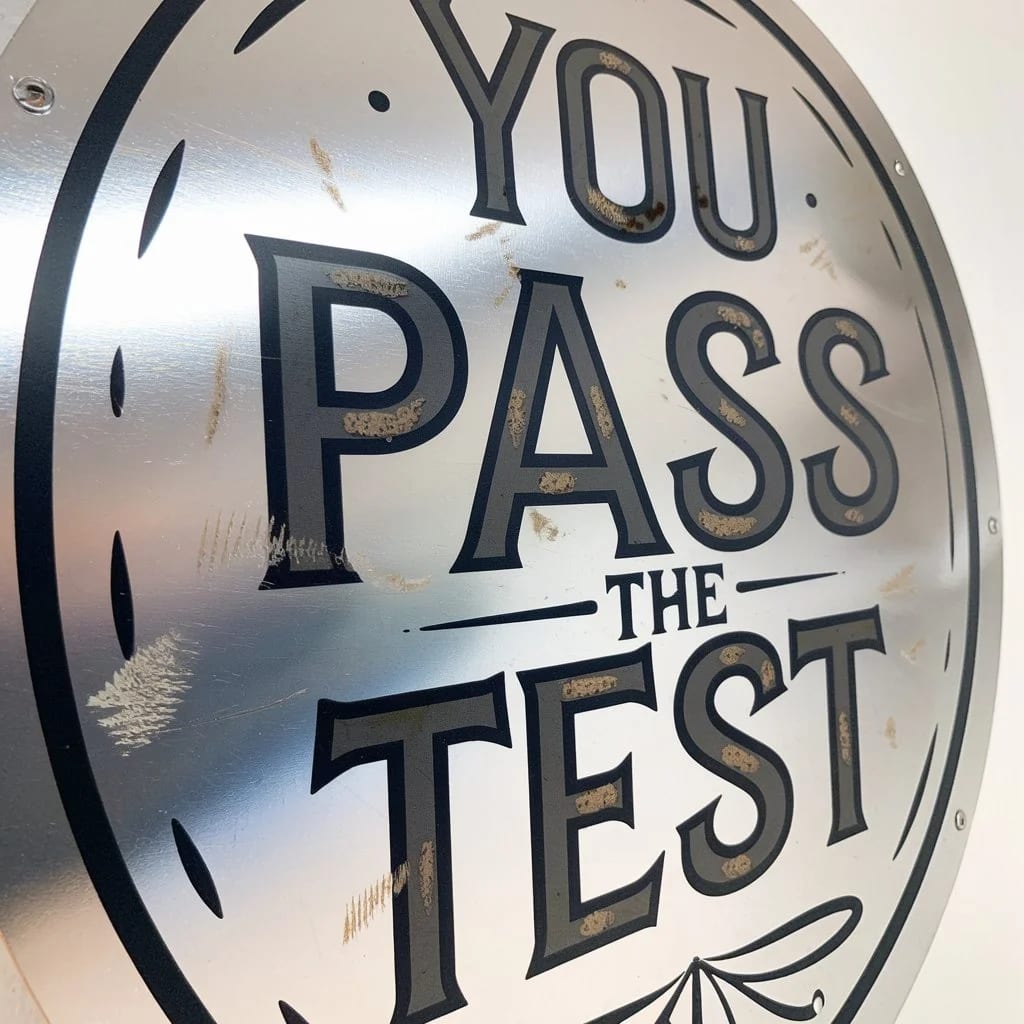 Custom aluminum sign with durable finish for outdoor business use