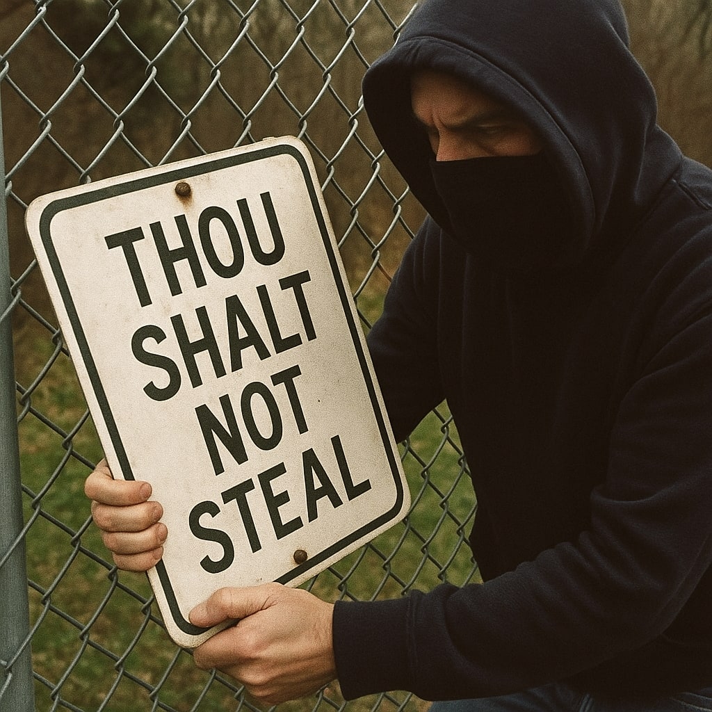 Collection of vintage neon and metal signs in a warehouse setting