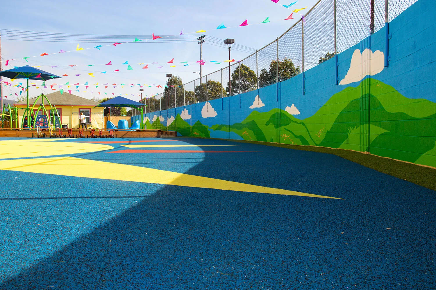 North Face Mural in progress