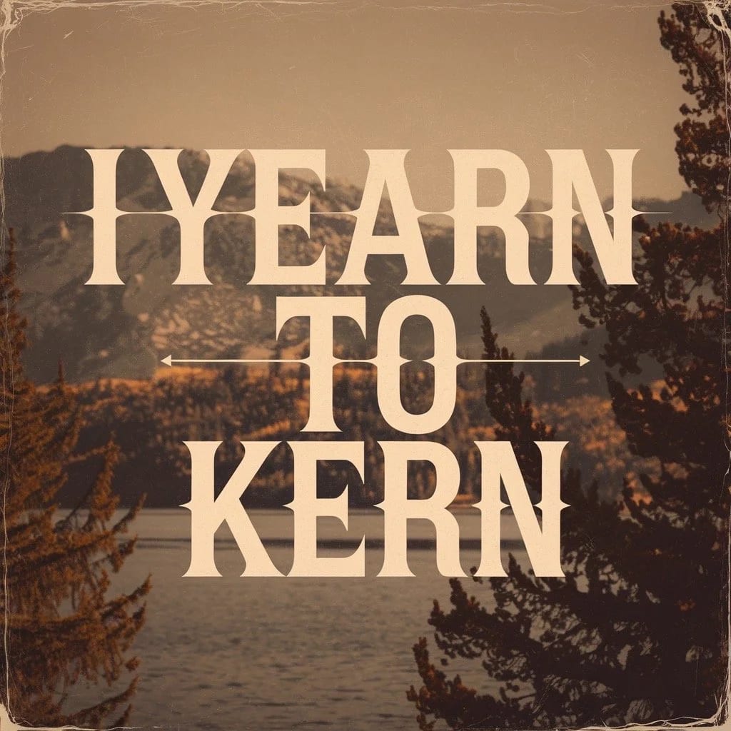 Custom sign lettering layout showing adjusted kerning for better readability