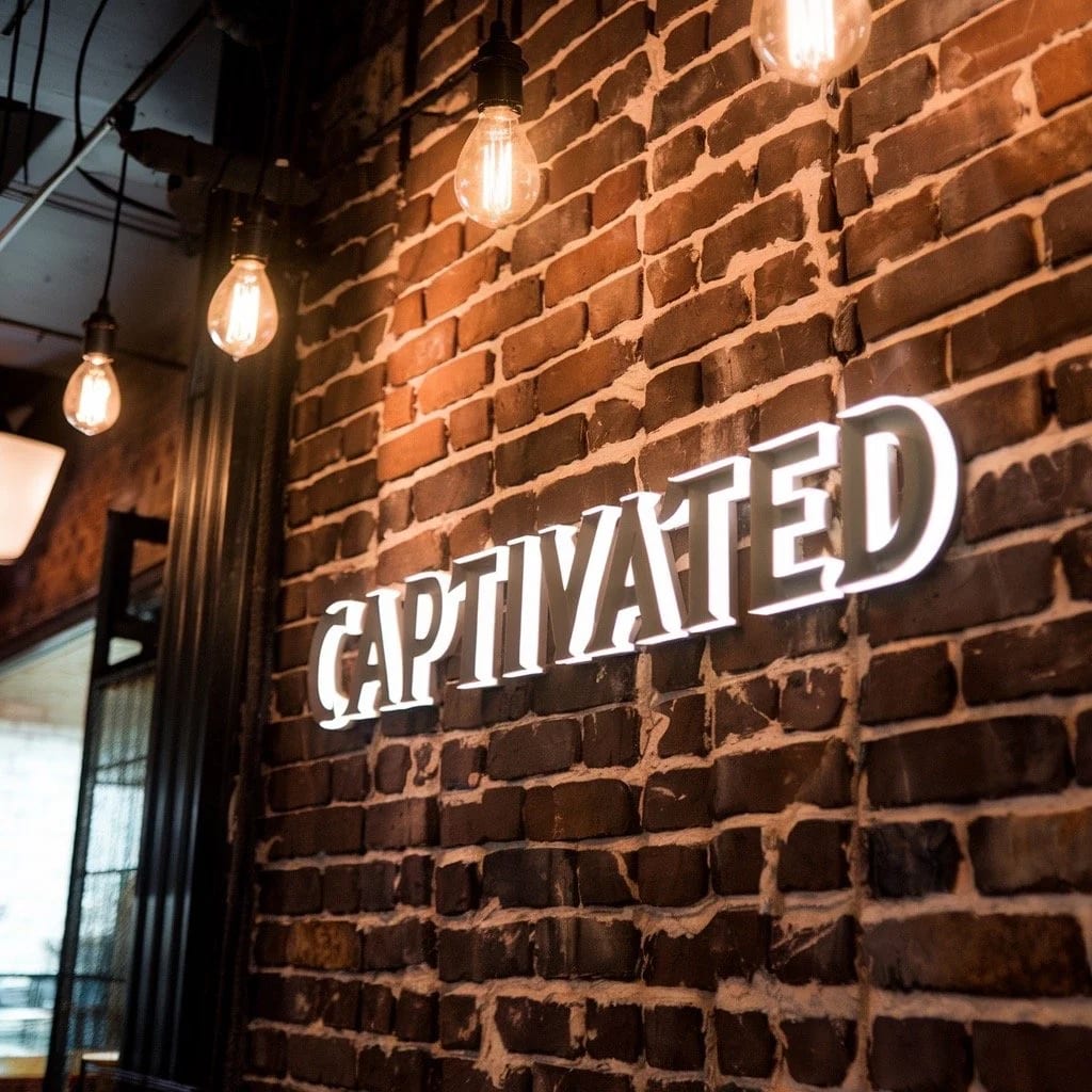 Illuminated LED storefront sign with bright, even lighting for a Bay Area business