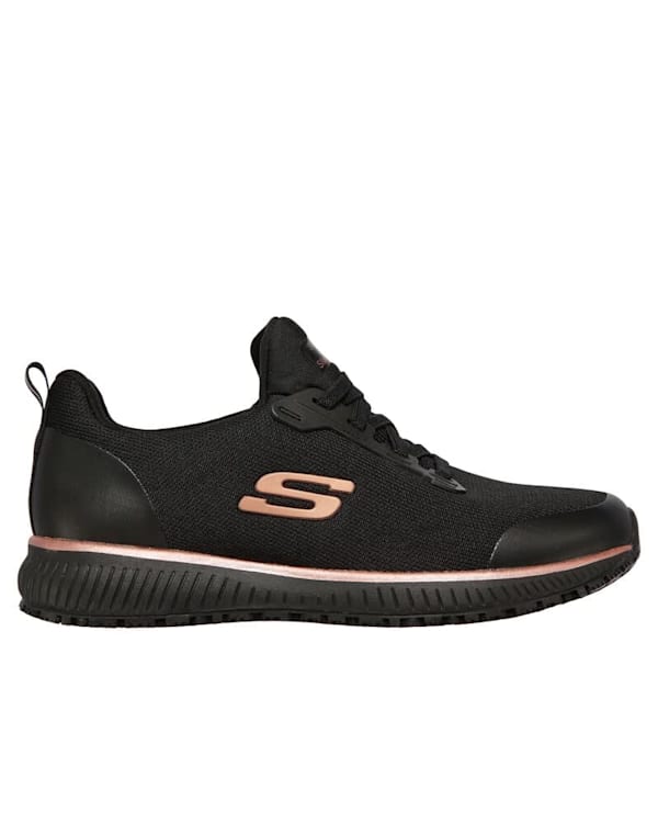 SKECHERS 77222 NEGRO ORO WORK