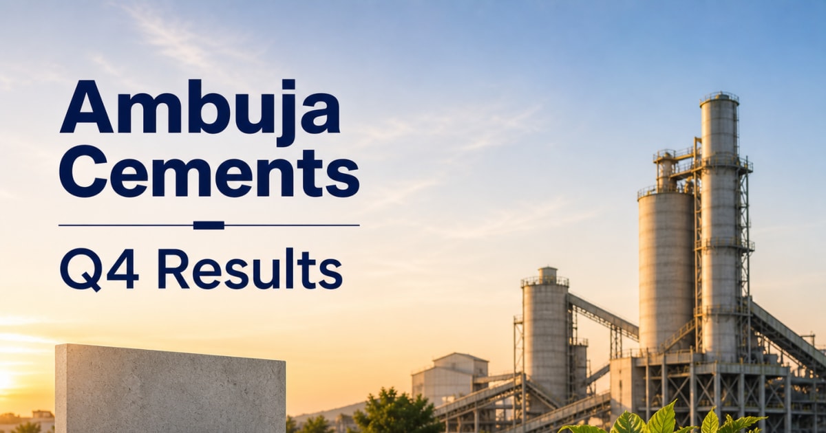 Ambuja Cements Q4 Results: Why Adani’s 78% Profit Surge Redefines India’s Cement Sector