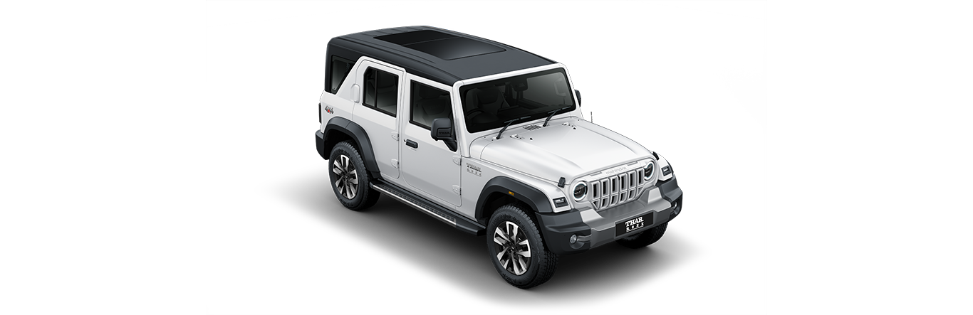 Mahindra Thar Roxx in Everest White