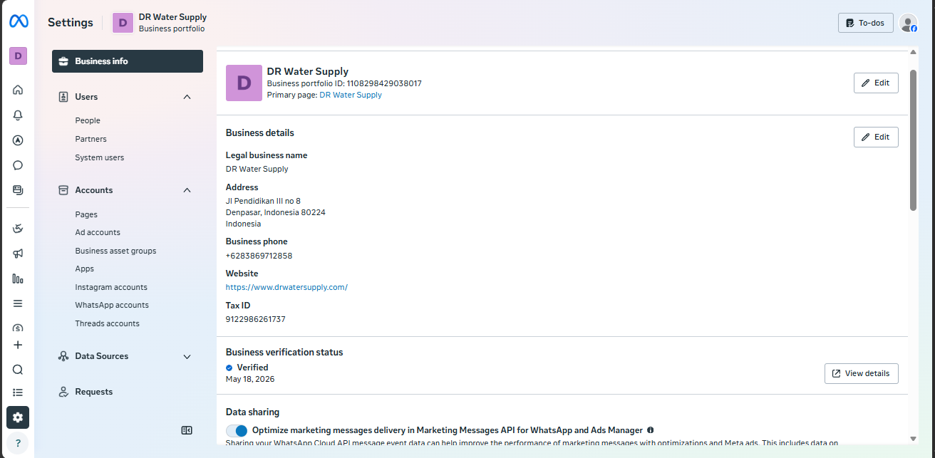 Facebook Business Manager Verified (BM 1) {Full Fresh}