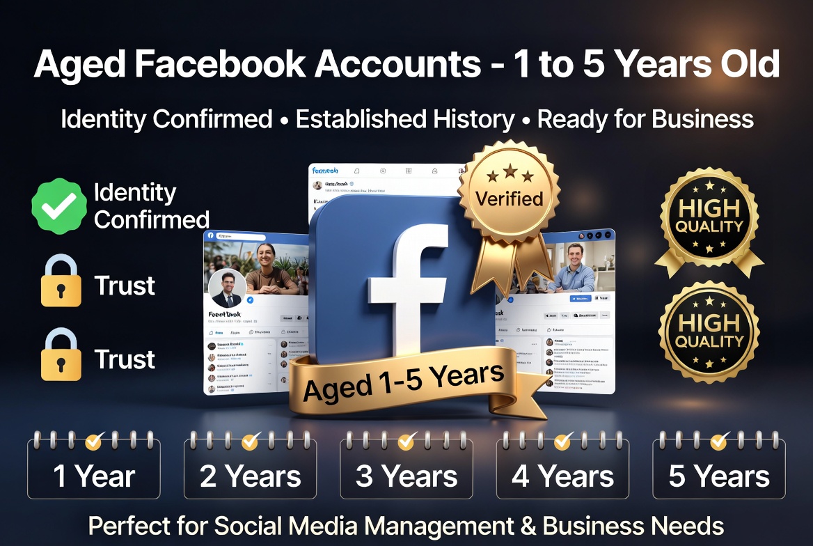 Facebook Account Identity Confirmed Profiles Sale Old 1 to 5 years