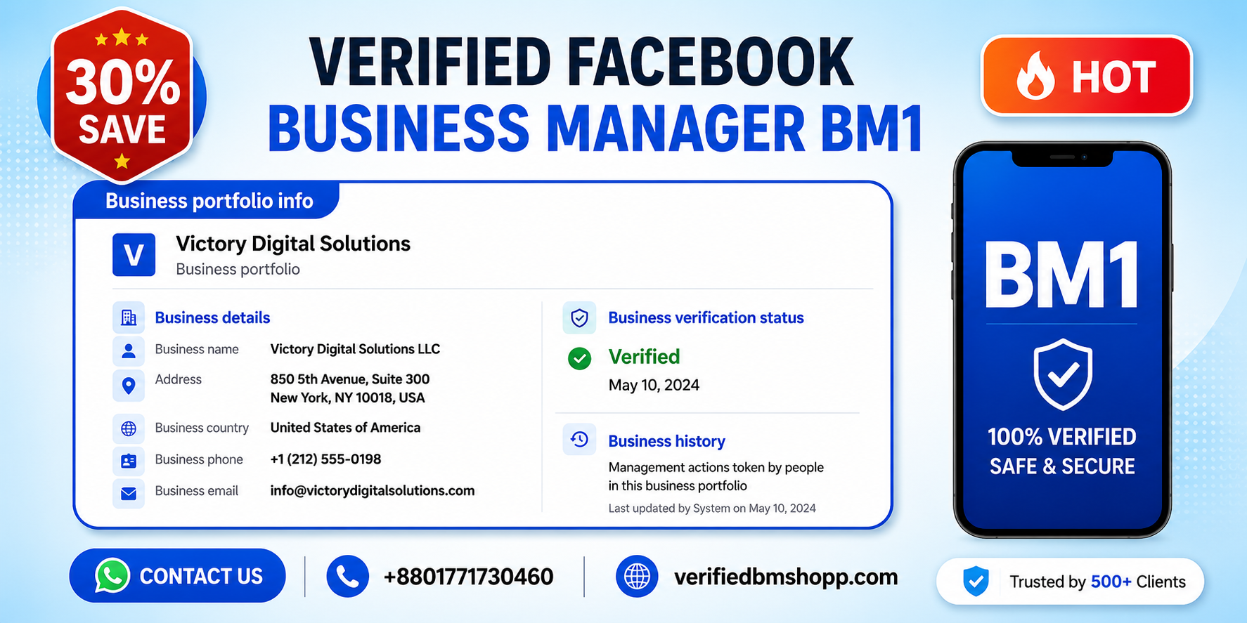 Facebook Business Manager Verified