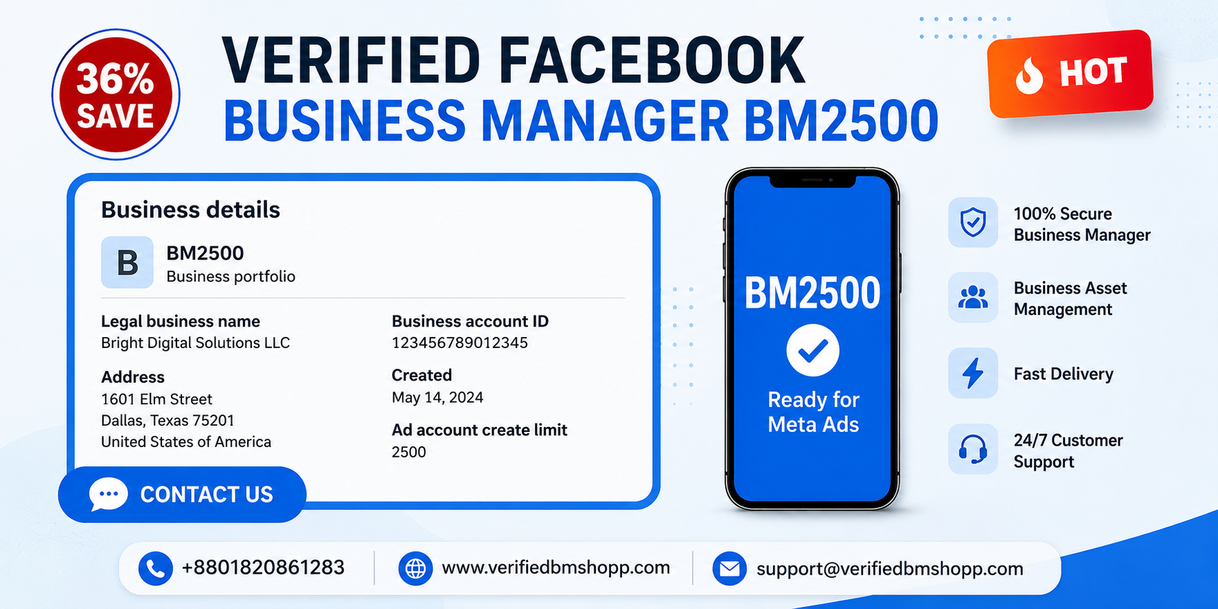 BM2500 | Facebook Business Manager | Ready for Meta Ads (2026)