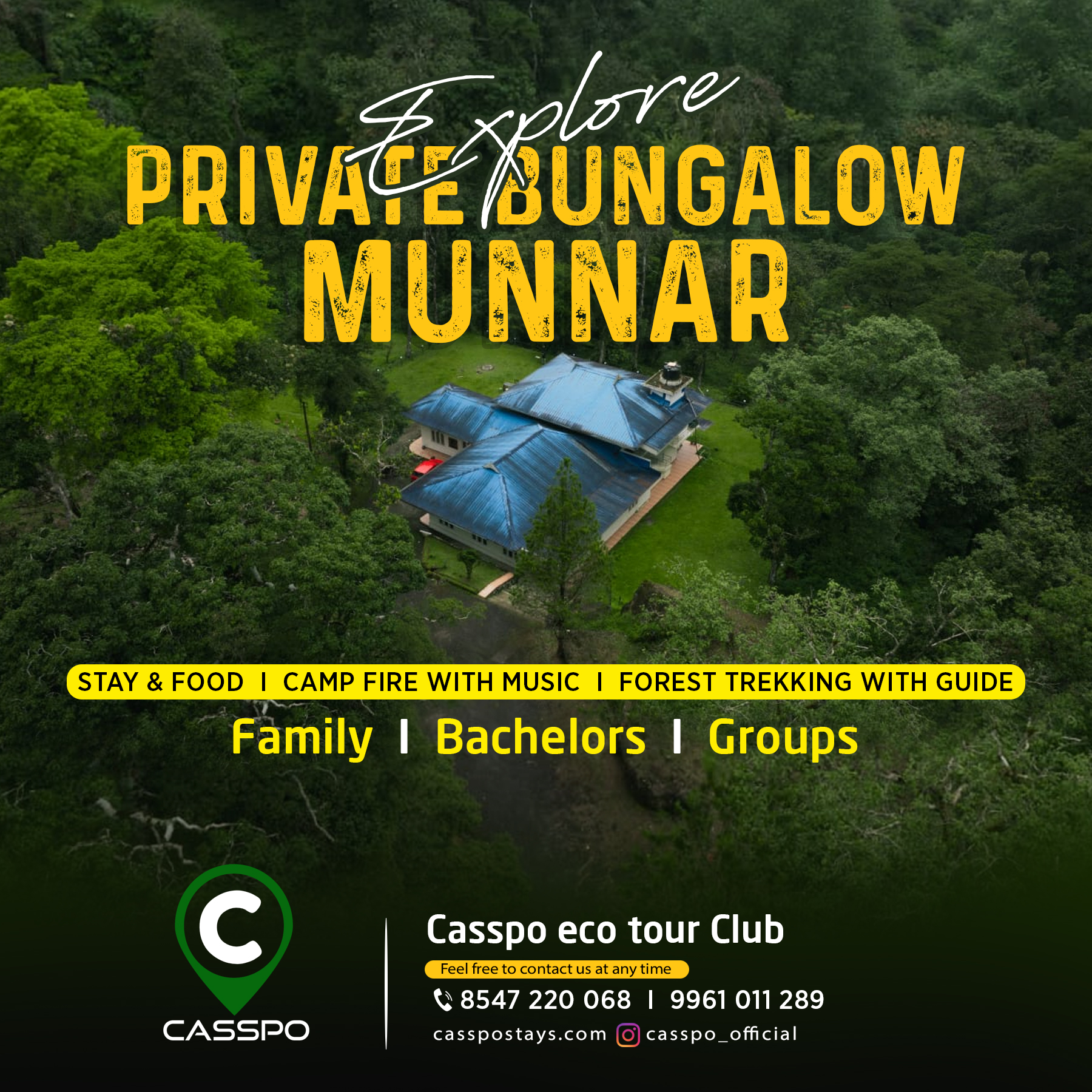 EXPLORE PRIVATE BUNGALOW -MUNAR