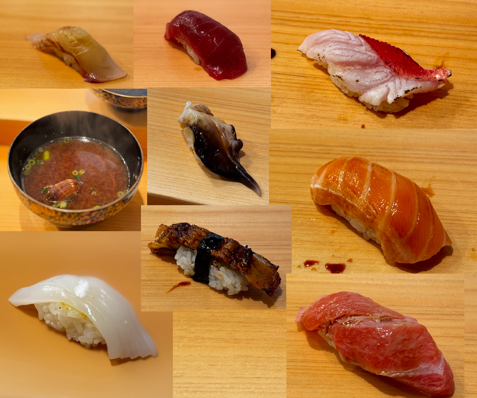 omakase meal at hanazakura