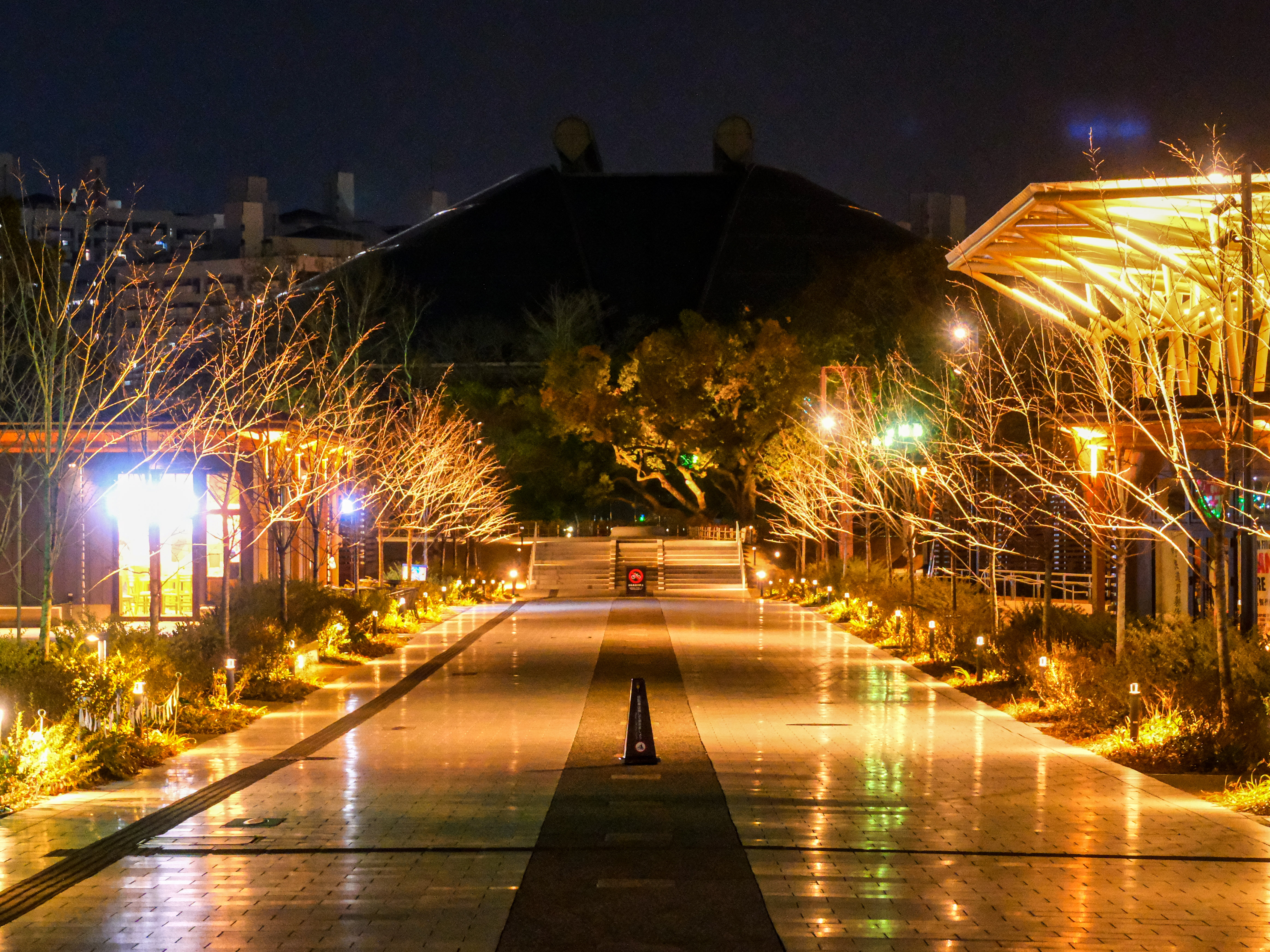 hiroshima lit up walkway