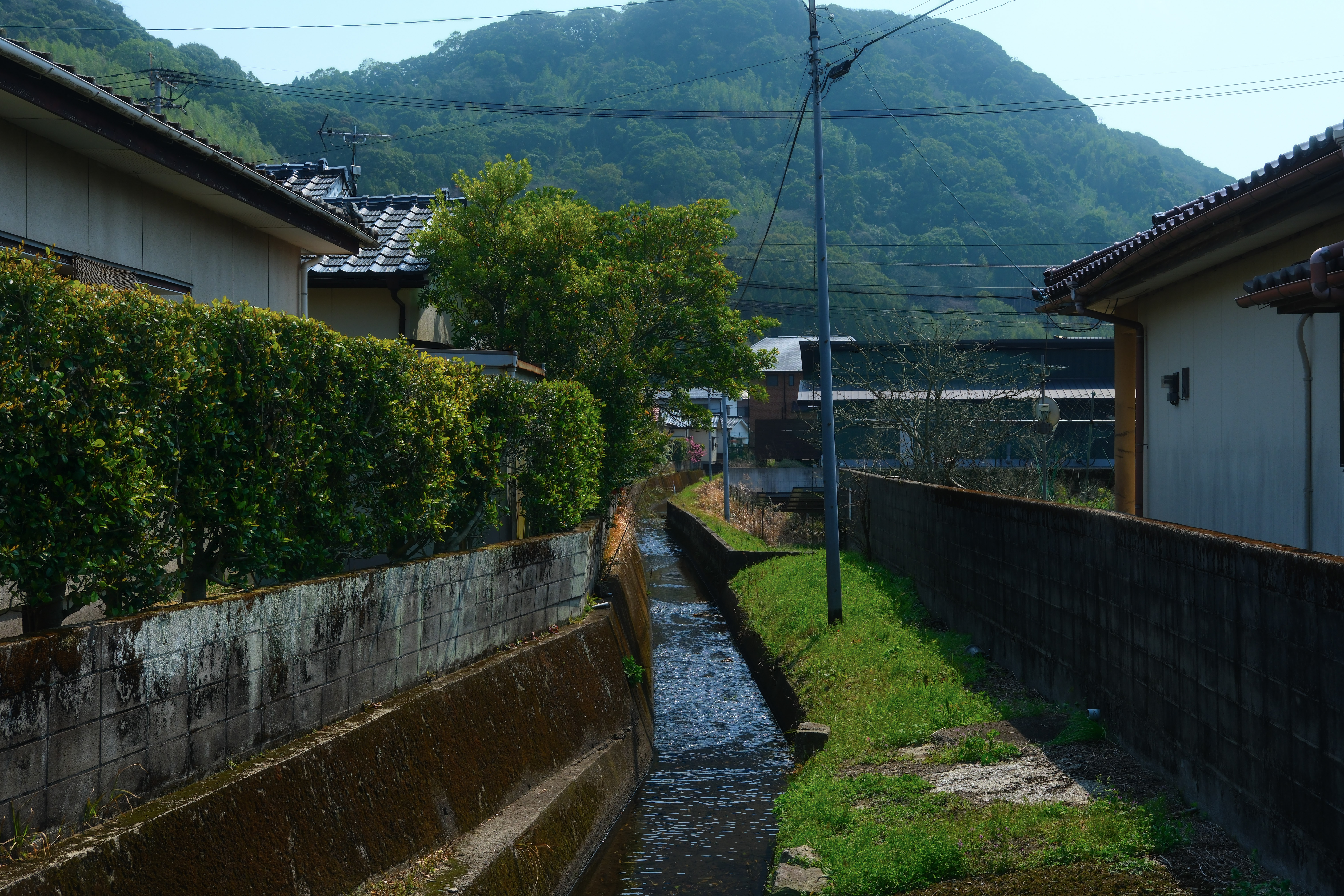 view while walking through a small town