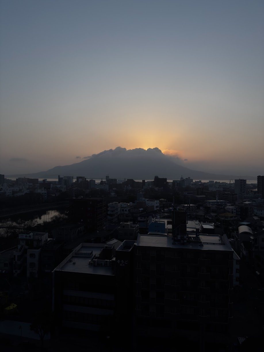morning view of Sakurajima